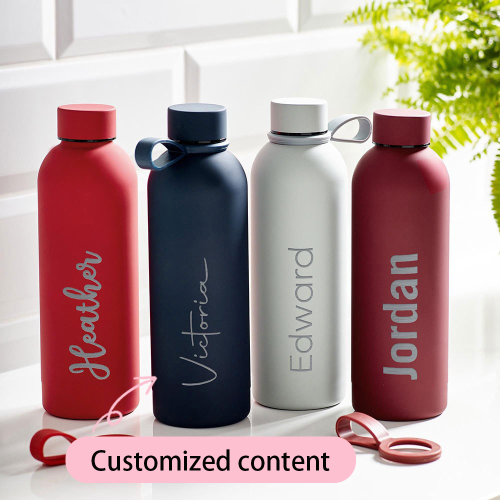 Sports Equipment Names - Botol Air Stainless Steel dengan Ukiran