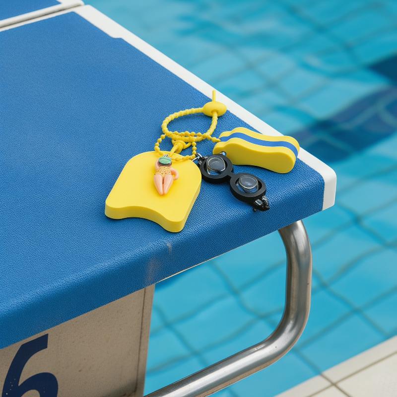 Swimming Kickboard - (N) Gantungan Kunci Bertema Renang Dengan