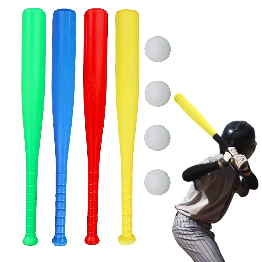 Sports Equipment Bat - 2/4 Buah Tongkat Bisbol Plastik Ringan