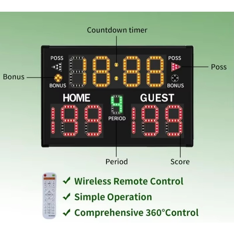 Papan Skor Elektronik LED Indo - Sports Equipment Advertisement ulasan dan harga