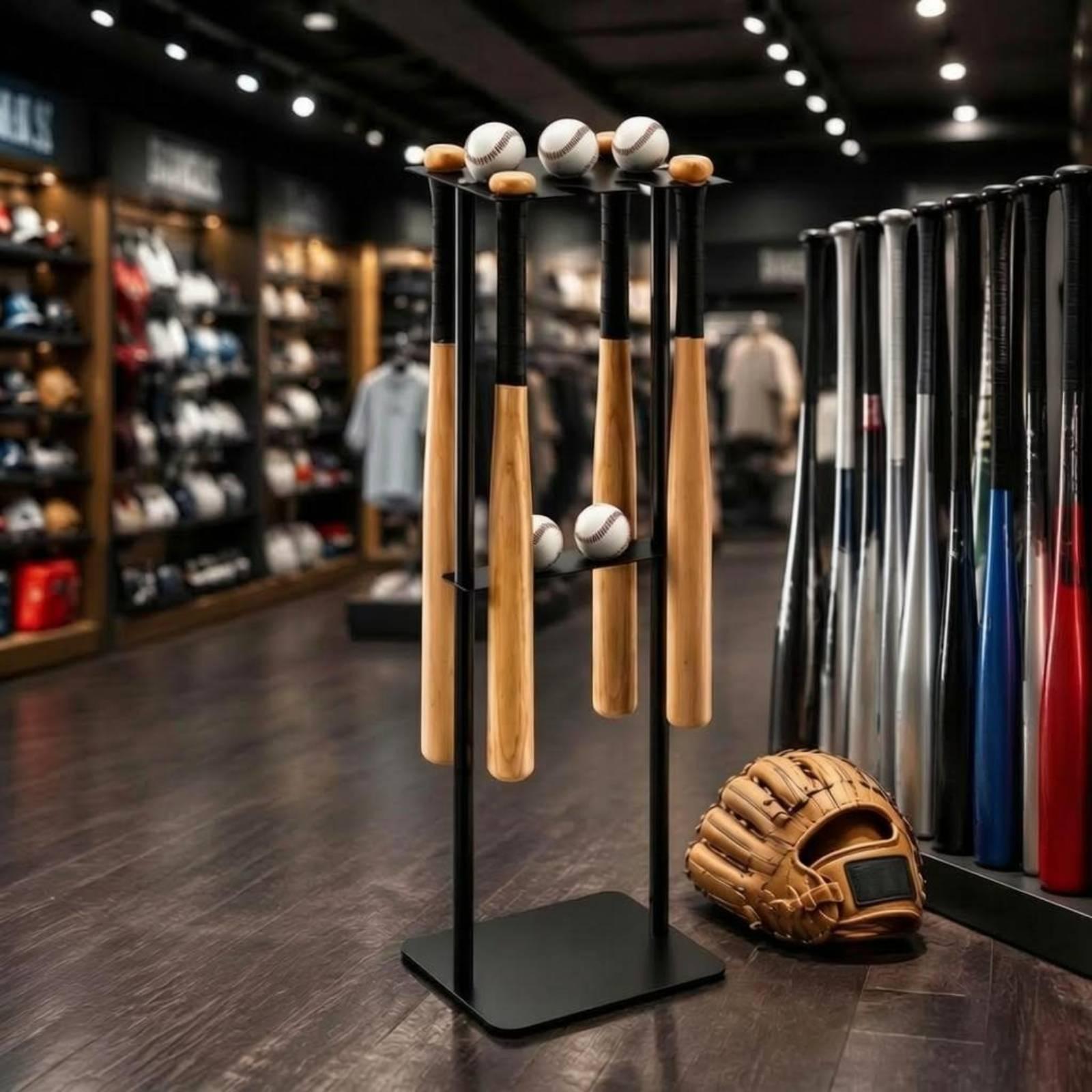 Penyangga Tongkat Baseball Log - Sports Equipment Bat ulasan dan harga